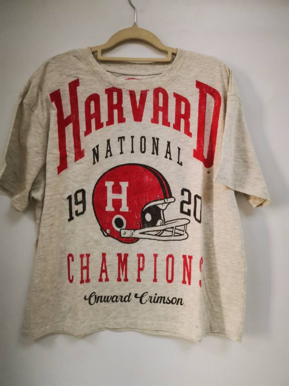 HARVARD Short Sleeve T-shirt Crew Neck Loose Casual Top Unisex